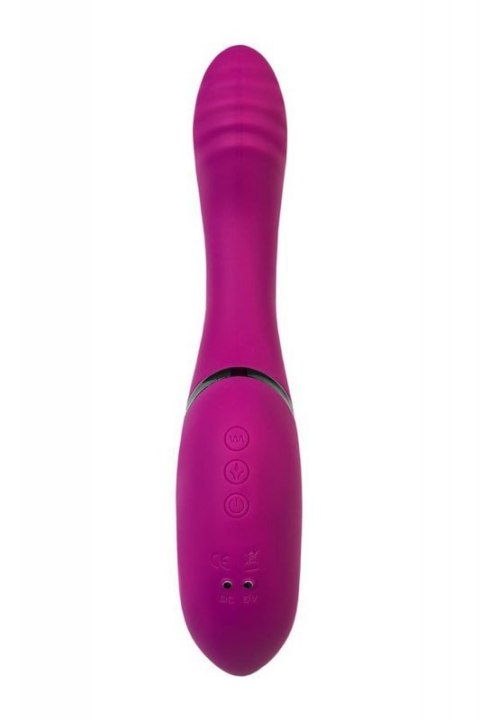JOS Vibrator with clitoral stimulator JOS Spin, silicone, purple, 23 cm Boss of toys