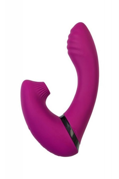 JOS Vibrator with clitoral stimulator JOS Spin, silicone, purple, 23 cm Boss of toys