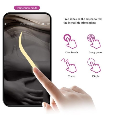 PRETTY LOVE - August, Mobile APP Long-distance Control 12 vibration functions, ABS Silicone, USB rechargeable Boss of toys