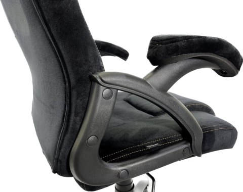 Fotel obrotowy do biurka CARRERA M ALCANTARA BLACK OUTLET Lugano