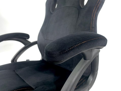 Fotel obrotowy do biurka CARRERA M ALCANTARA BLACK OUTLET Lugano