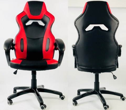 Fotel obrotowy do biurka REVENTON RED PU SPC OUTLET Prototype