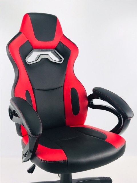 Fotel obrotowy do biurka REVENTON RED PU SPC OUTLET Prototype