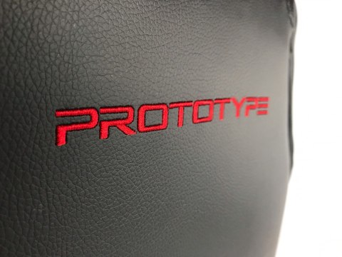 Fotel obrotowy do biurka REVENTON RED PU SPC OUTLET Prototype