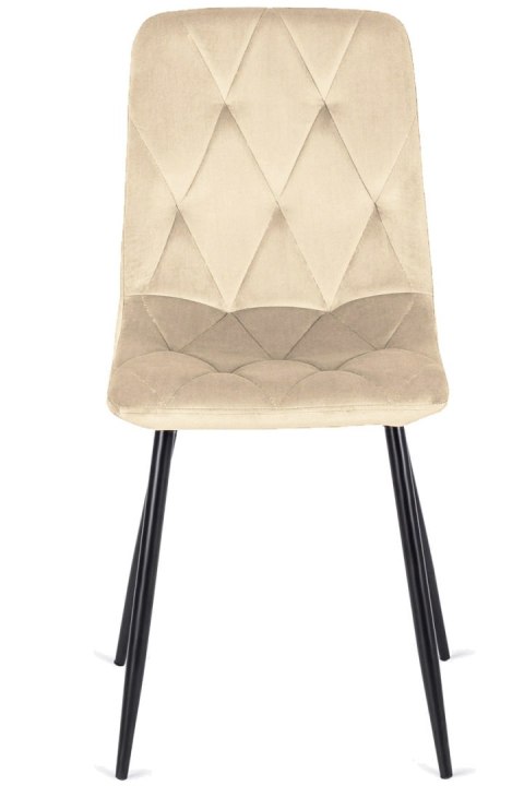 Krzesło tapicerowane BORGO VELVET BEIGE II GATUNEK Lugano