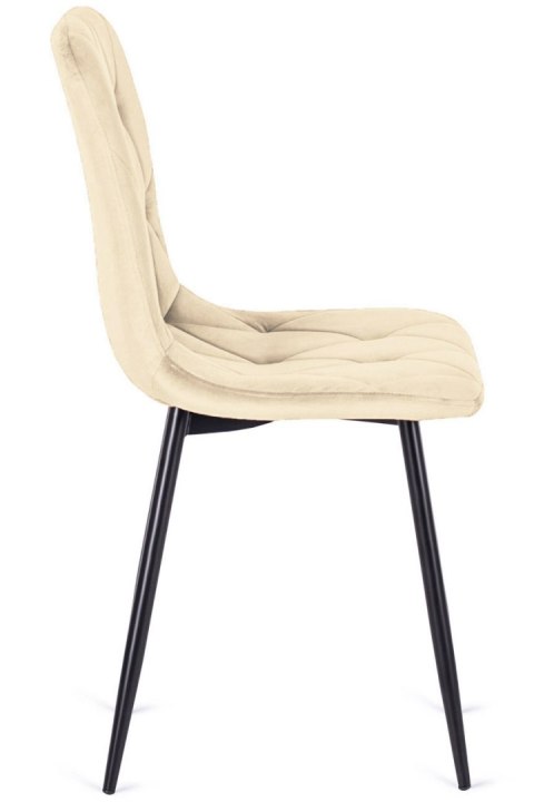 Krzesło tapicerowane BORGO VELVET BEIGE II GATUNEK Lugano