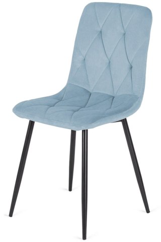 Krzesło tapicerowane BORGO VELVET LIGHT BLUE II GATUNEK Lugano