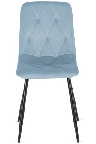 Krzesło tapicerowane BORGO VELVET LIGHT BLUE II GATUNEK Lugano
