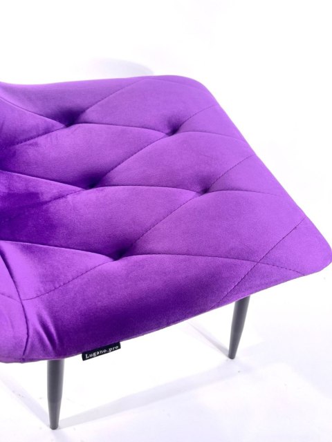 Krzesło tapicerowane BORGO VELVET PURPLE II GATUNEK Lugano