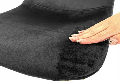 Krzesło tapicerowane CARO VELVET BLACK II GATUNEK Lugano