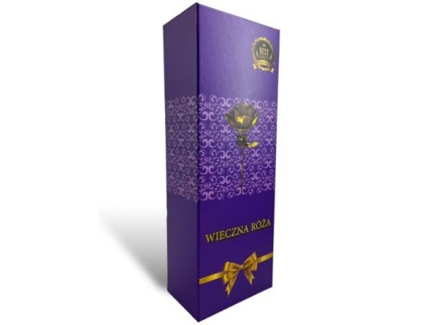 Wieczna róża ze złotą łodygą w pudełku walg516 Wieczna róża ze złotą łodygą w pudełku walg516