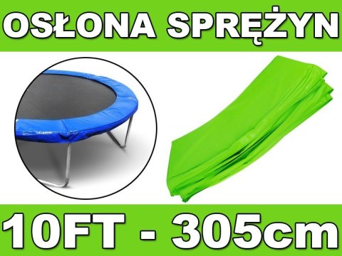 Kołnierz ochronny na sprężyny SkyRamiz Zielony do trampoliny ogrodowej 305cm/10FT Kołnierz ochronny na sprężyny SkyRamiz Zielony do trampoliny ogrodowej 305cm/10FT