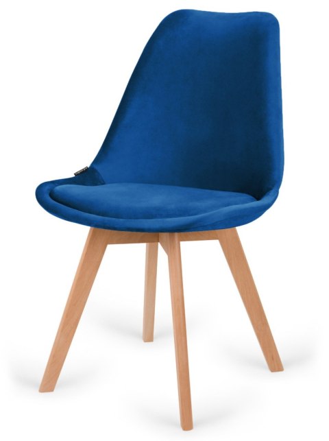 Krzesło skandynawskie MONZA GRANDE BLUE VELVET II GATUNEK Lugano