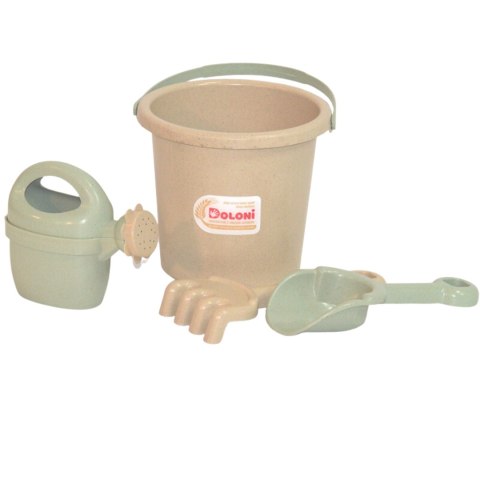 Sand set №1 (bucket, watering can, shovel, rake)
