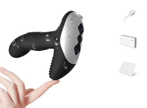 Luxury Play Prostate Stimulator - Silicone Usb Massager - 7 Function - Pulsator - Heating - Black Boss of toys Luxury Play Prostate Stimulator - Silicone Usb Massager - 7 Function - Pulsator - Heating - Black Boss of toys