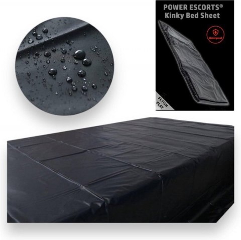 Power Escorts - BR190 - Kinky Bed Sheet Black - 160 x 227 CM Boss of toys Power Escorts - BR190 - Kinky Bed Sheet Black - 160 x 227 CM Boss of toys