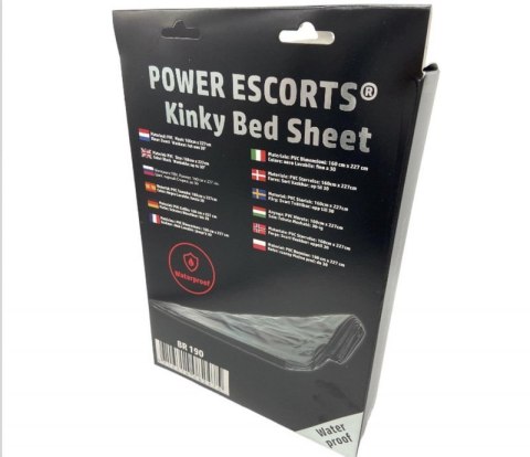 Power Escorts - BR190 - Kinky Bed Sheet Black - 160 x 227 CM Boss of toys Power Escorts - BR190 - Kinky Bed Sheet Black - 160 x 227 CM Boss of toys