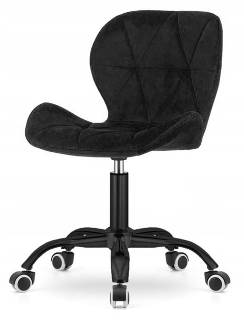 Krzesło obrotowe VASTO OFFICE VELVET BLACK SMOKE Lugano Krzesło obrotowe VASTO OFFICE VELVET BLACK SMOKE Lugano