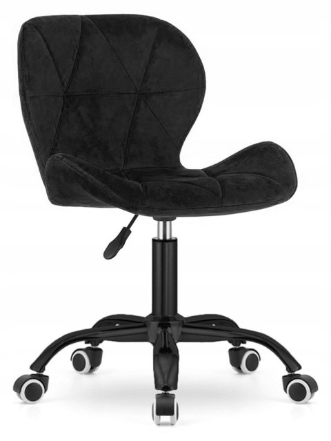 Krzesło obrotowe VASTO OFFICE VELVET BLACK SMOKE Lugano Krzesło obrotowe VASTO OFFICE VELVET BLACK SMOKE Lugano