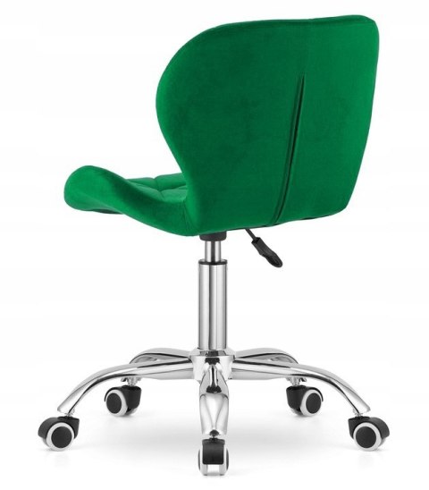Krzesło obrotowe VASTO OFFICE VELVET GREEN Lugano Krzesło obrotowe VASTO OFFICE VELVET GREEN Lugano