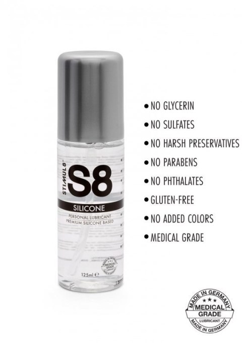 S8 Premium Silicone Lube 125ml Original Boss of toys S8 Premium Silicone Lube 125ml Original Boss of toys
