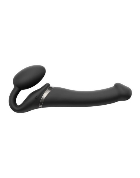 VIBRATING STRAP-ON - M - BLACK Boss of toys