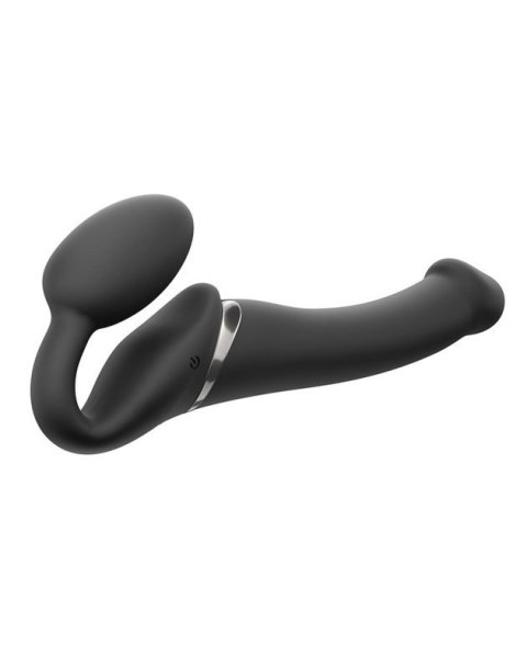 VIBRATING STRAP-ON - M - BLACK Boss of toys