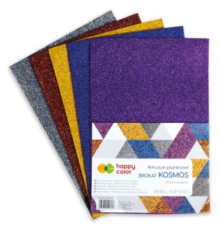 Arkusze piankowe KOSMOS Brokat A4 5 ark. 5 kolorów