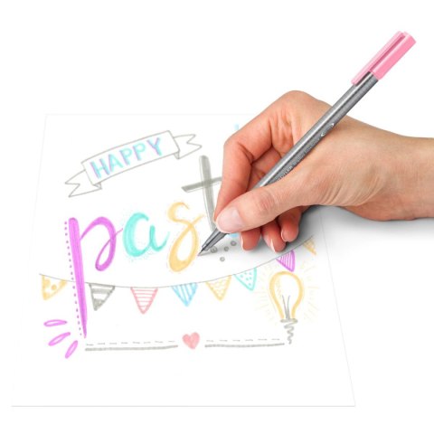 Cienkopis triplus PASTEL 6 kol. w etui Staedtler