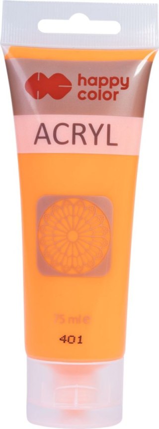 Farba akrylowa 75ml pomarańczowy fluo