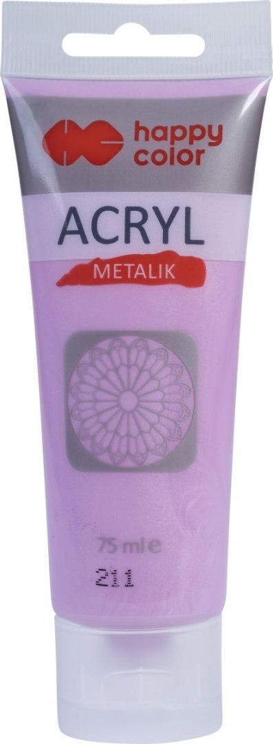 Farba akrylowa 75ml różowy metalik Farba akrylowa 75ml różowy metalik