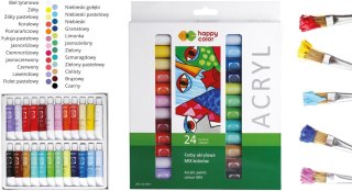Farba akrylowa hobby zestaw 24 kolorów x 12 ml