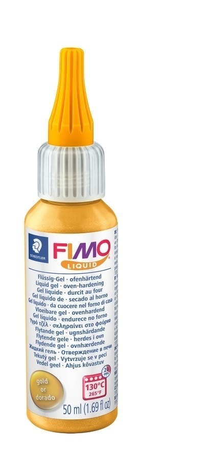 Fimo Liquid żel dekoracyjny termoutwardzalny złoty 50ml Staedtler Fimo Liquid żel dekoracyjny termoutwardzalny złoty 50ml Staedtler