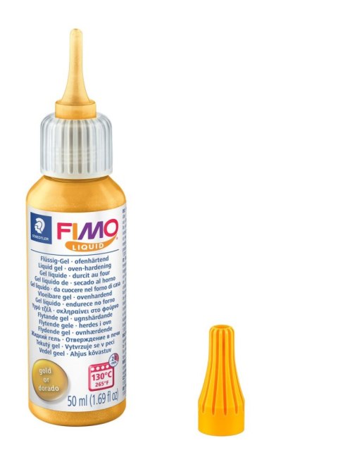 Fimo Liquid żel dekoracyjny termoutwardzalny złoty 50ml Staedtler Fimo Liquid żel dekoracyjny termoutwardzalny złoty 50ml Staedtler
