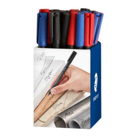 Foliopis Lumocolor F wodoodporny 32 szt. w displayu Staedtler Foliopis Lumocolor F wodoodporny 32 szt. w displayu Staedtler