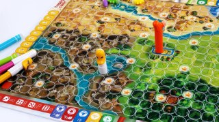 Gra planszowa Roll&Race (z 4 długopisami)