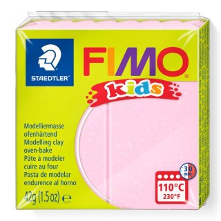 Kostka FIMO Kids 42g jasnoróżowy perłowy masa termoutwardzalna Staedtler
