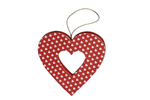 Kształty z papier mache HEARTS 2 szt 10x2.5cm Kształty z papier mache HEARTS 2 szt 10x2.5cm