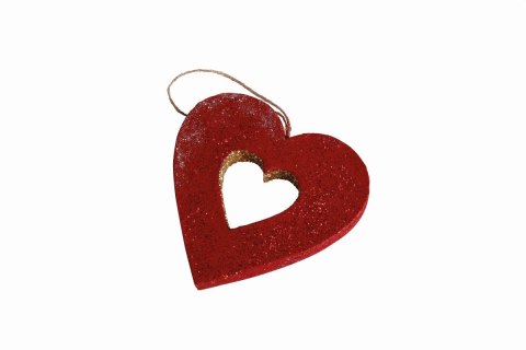 Kształty z papier mache HEARTS 2 szt 10x2.5cm Kształty z papier mache HEARTS 2 szt 10x2.5cm