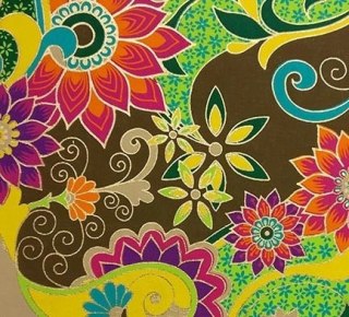 Papiery ozdobne INDIA Kwiaty 20x29cm 10 ark