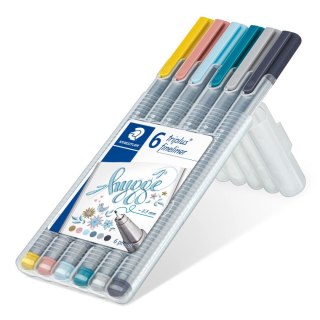 Cienkopis triplus 0.3 mm HYGGE 6 kol. w etui Staedtler