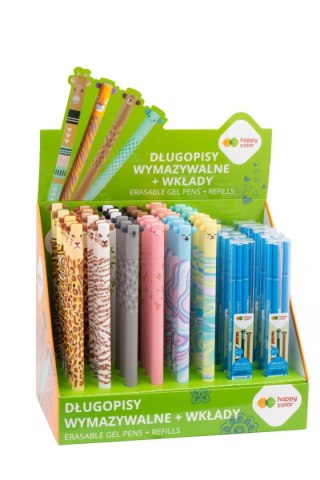 Display Długopis wymazywalny Mix1 0.5mm niebieski 36 szt + wkłady 12 etui