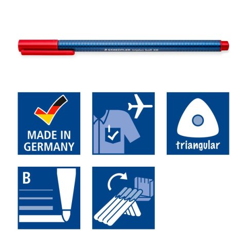 Długopis triplus ball XB 6 kol. w etui Staedtler