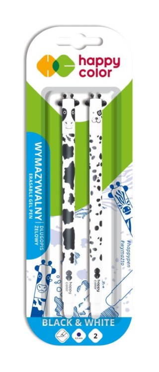 Długopis wymazywalny Black&White 0.5mm niebieski 2 szt. na blistrze