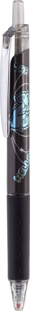 Długopis żelowy automatyczny Hello Mars fast dry metal klip 05mm czarny MG