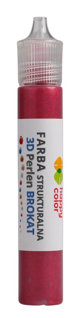 Farba 3D 32ml brokat czerwony