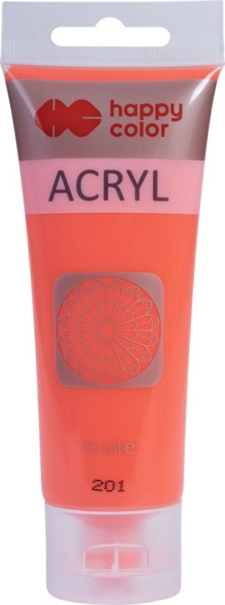Farba akrylowa 75ml czerwony fluo