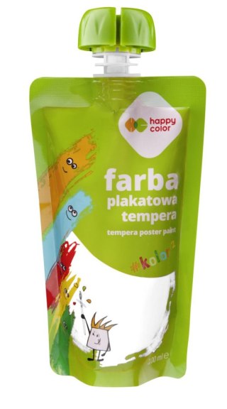 Farba plakatowa tempera 100ml biały