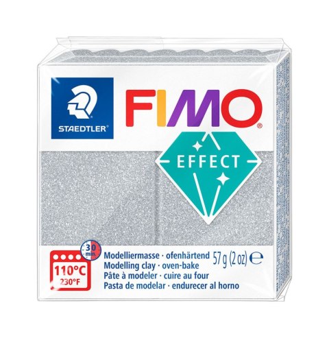 Fimo® effect masa termoutwardzalna 57 g srebrny błyszczący Staedtler Fimo® effect masa termoutwardzalna 57 g srebrny błyszczący Staedtler