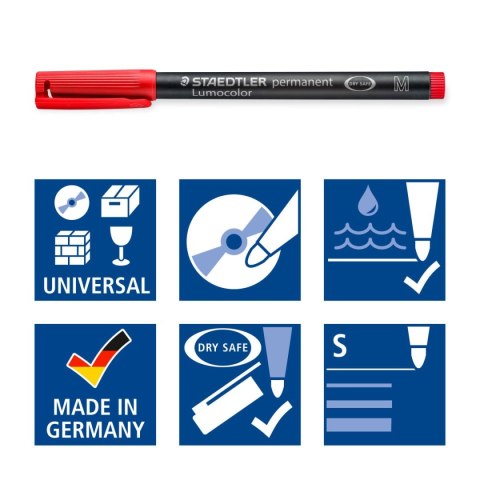 Foliopis Lumocolor S wodoodporny zestaw (2 3 5 9) w etui box Staedtler